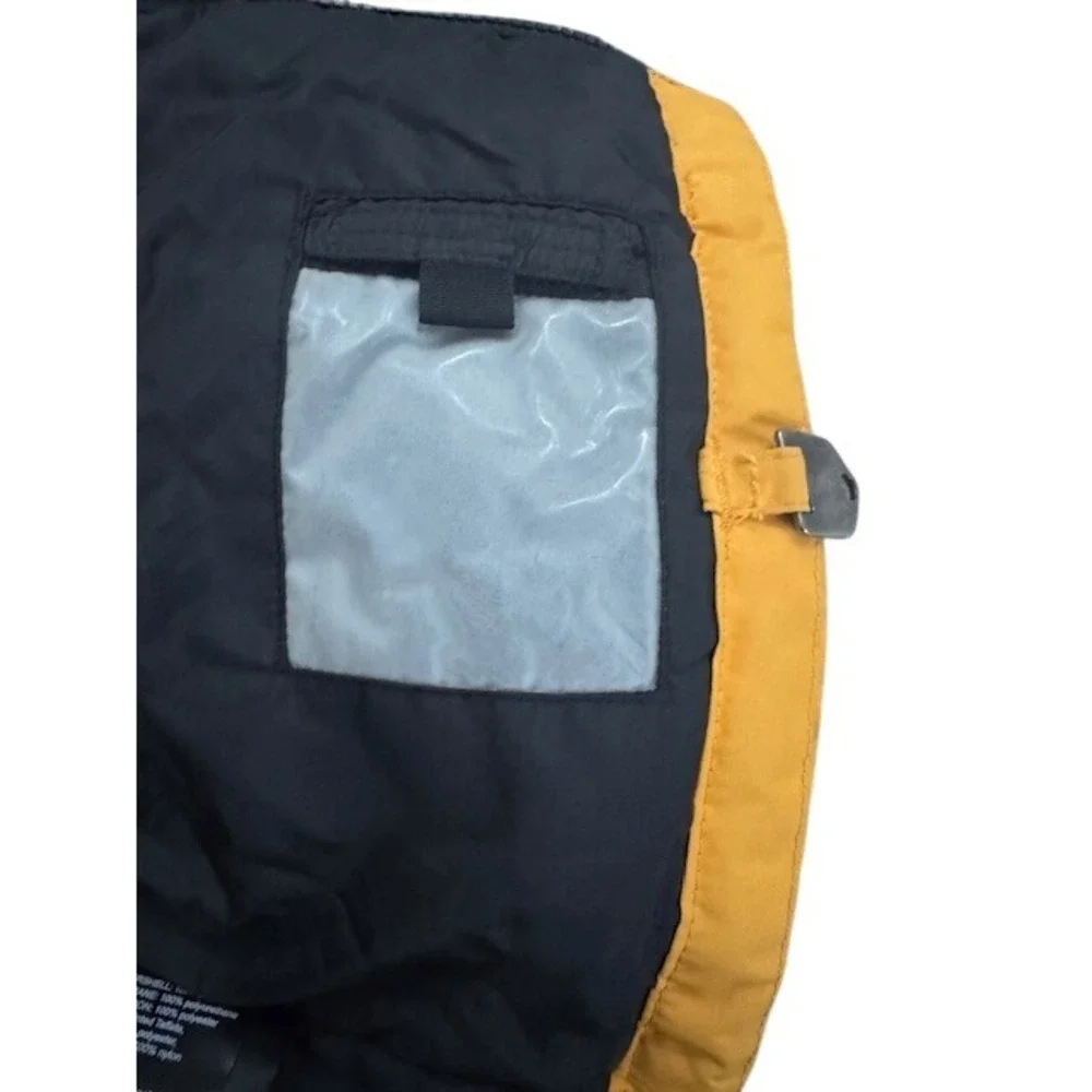 Burton Snowboard Jacket Boys Youth Yellow Hooded Full Zip Winter Gear - L
